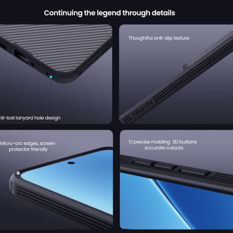Xiaomi 15T твърд гръб със защита на камерата Nillkin прозрачно черен