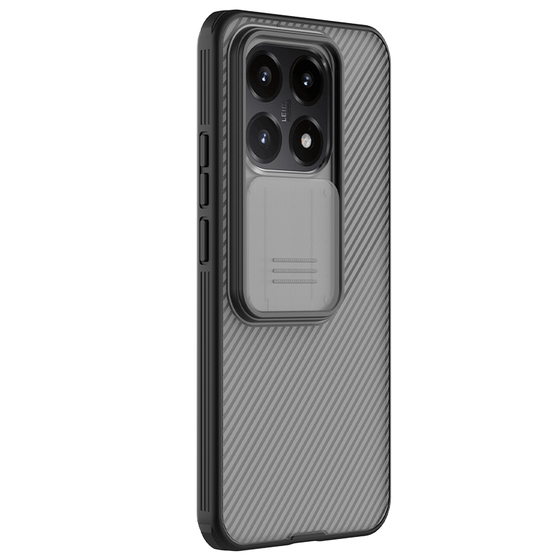 Xiaomi 15T твърд гръб със защита на камерата Nillkin прозрачно черен