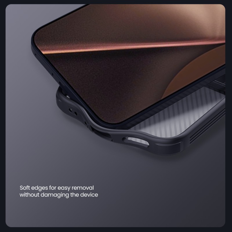 Xiaomi 15T Pro твърд гръб със защита на камерата Nillkin прозрачно черен