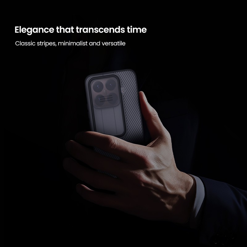 Xiaomi 15T Pro твърд гръб със защита на камерата Nillkin прозрачно черен