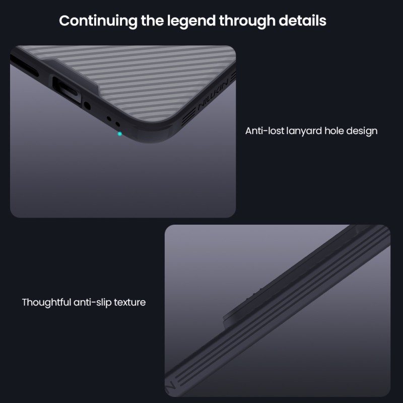 Xiaomi 15T Pro твърд гръб със защита на камерата Nillkin прозрачно черен