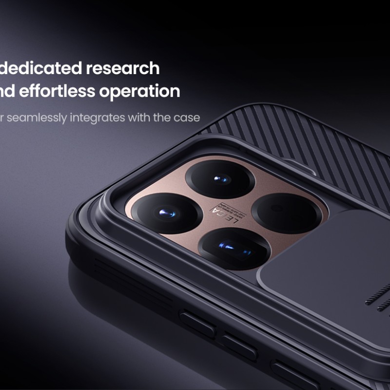 Xiaomi 15T Pro твърд гръб със защита на камерата Nillkin черен