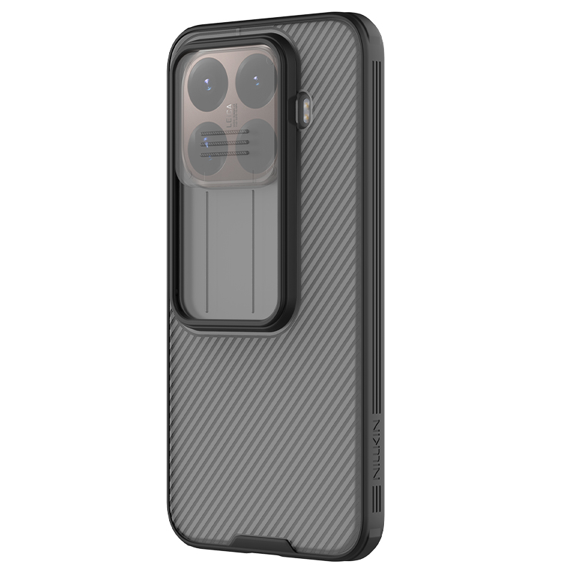 Xiaomi 15T Pro твърд гръб със защита на камерата Nillkin прозрачно черен