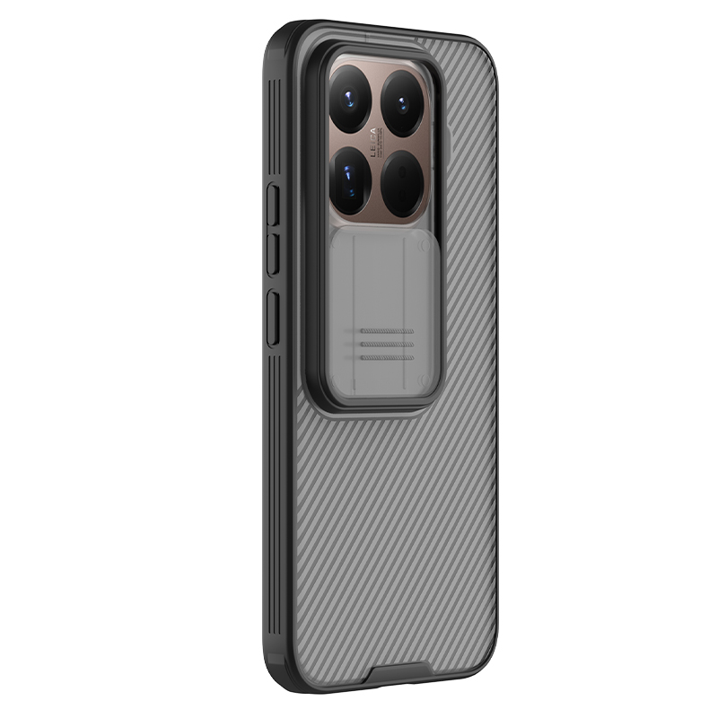 Xiaomi 15T Pro твърд гръб със защита на камерата Nillkin прозрачно черен