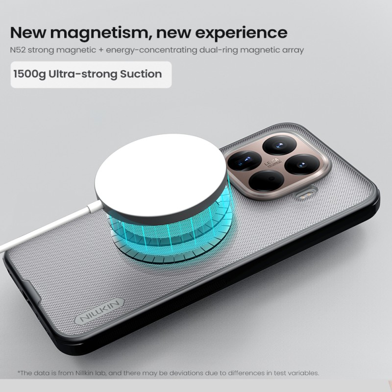 Xiaomi 15T Pro магнитен калъф твърд гръб Nillkin прозрачно черен