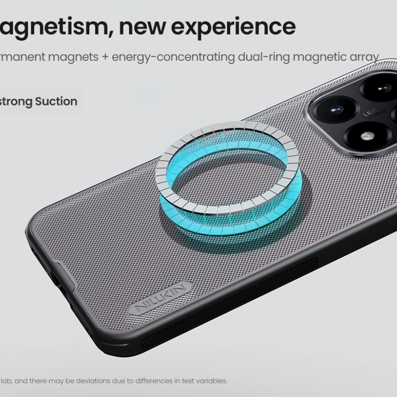 Xiaomi 15T магнитен калъф твърд гръб Nillkin прозрачно черен