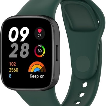 Redmi Watch 3 силиконова каишка тъмно зелена