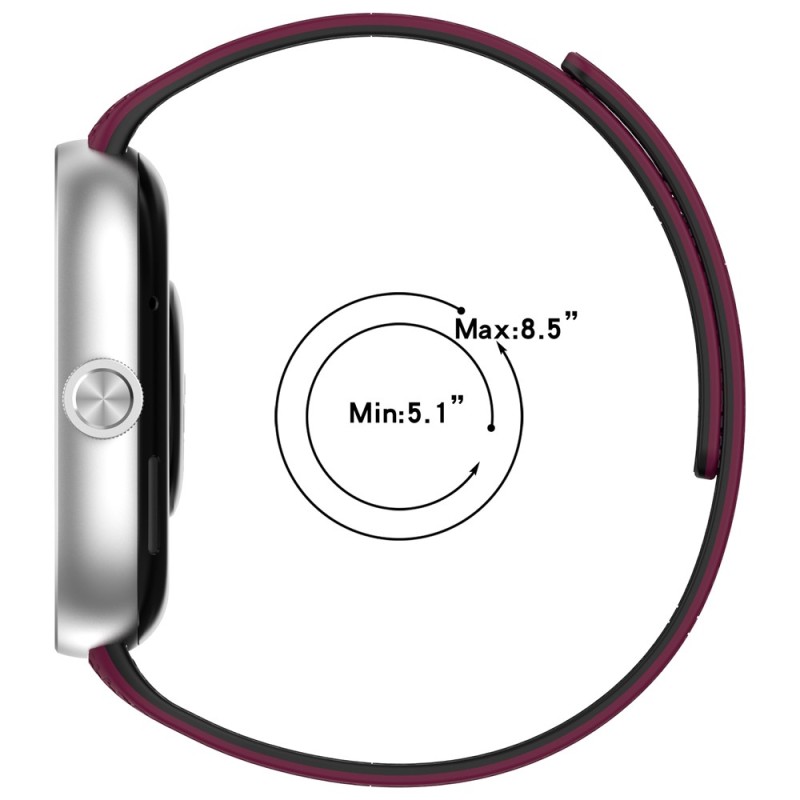 Xiaomi Smart Band 8/9 Pro / Redmi Watch 4/5/6 Силиконова каишка с магнитно закопчаване Starlight Orange
