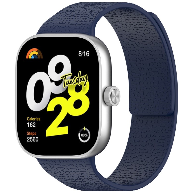 Xiaomi Smart Band 8/9 Pro / Redmi Watch 4/5/6 Силиконова каишка с магнитно закопчаване Dark Blue