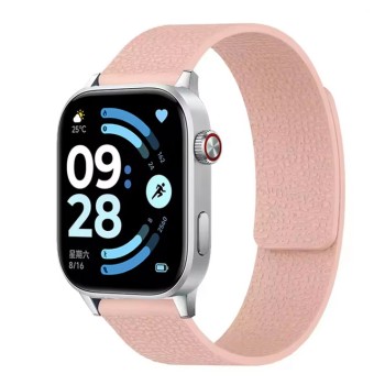 Xiaomi Smart Band 8/9 Pro / Redmi Watch 4/5/6 Силиконова каишка с магнитно закопчаване Rose