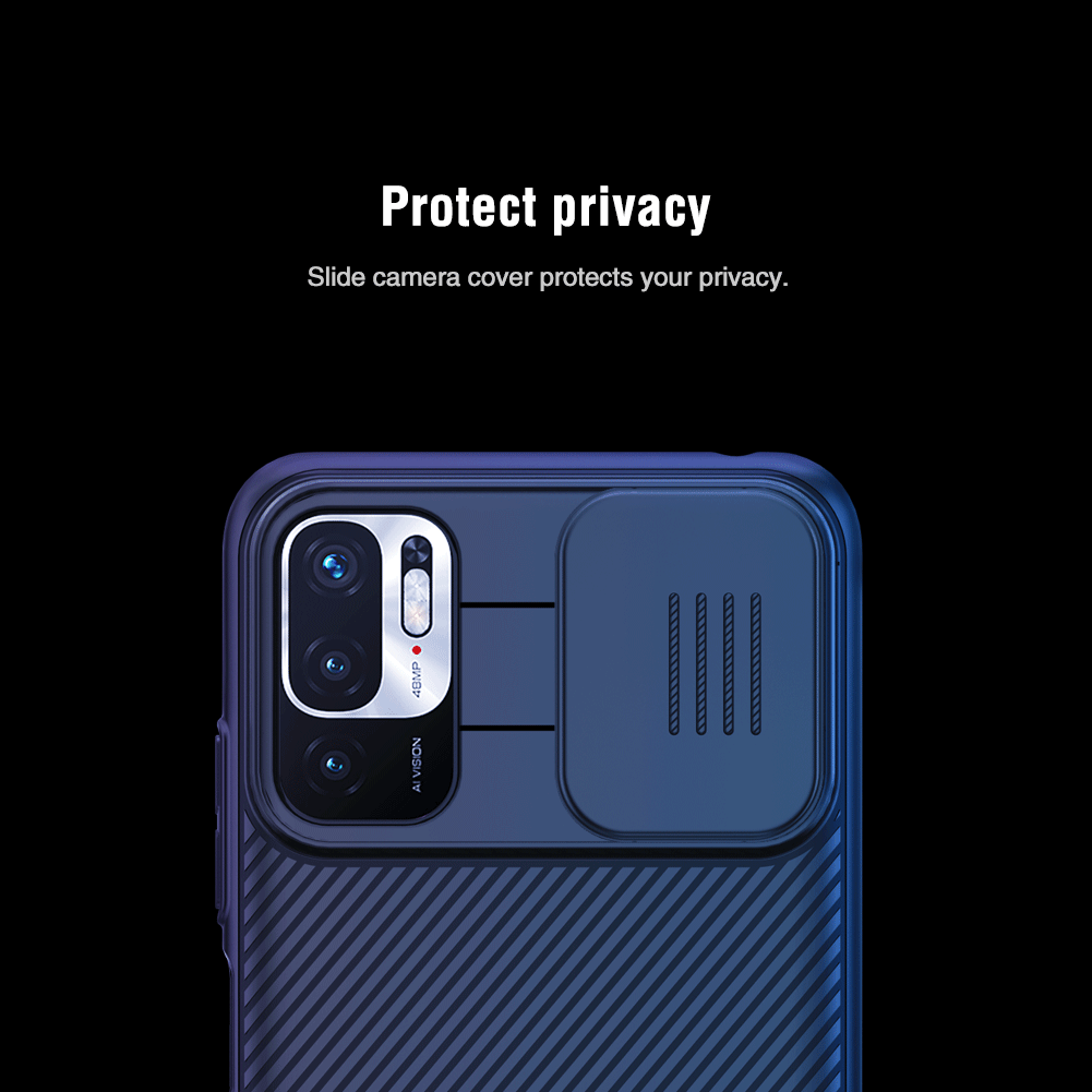 Redmi Note 10 5G / Poco M3 Pro 5G твърд гръб със защита на камерата Nillkin черен Redmi Note 10 5G / Poco M3 Pro 5G твърд гръб със защита на камерата Nillkin черен